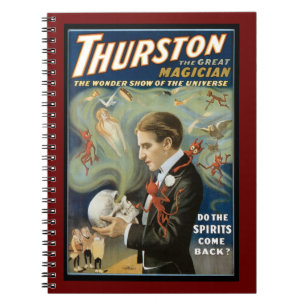 Carnet Affiche Magique Vintage, Thurston, Le Grand Magici