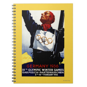 Carnet Affiche olympique de publicité de 1936 jeux