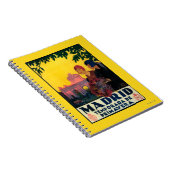 Carnet Affiche promotionnelle de Madrid au printemps (Côté Droit)