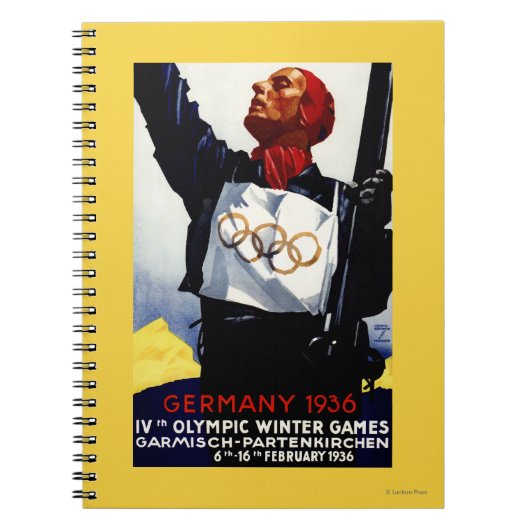 Carnet Affiche publicitaire des Jeux olympiques d'hiver d (Devant)