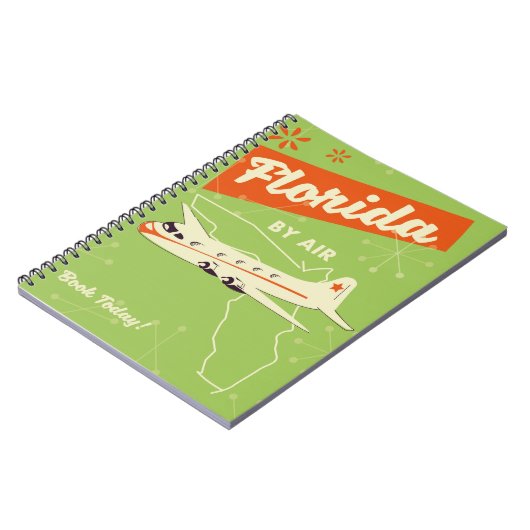 Carnet Affiche rétro de l'État de Floride. (Côté gauche)