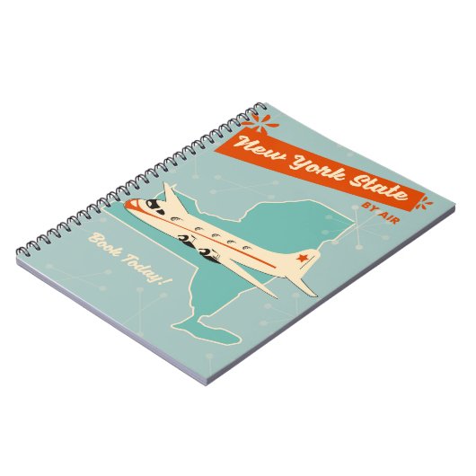 Carnet Affiche rétro de l'État de New York. (Côté gauche)