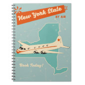 Carnet Affiche rétro de l'État de New York. (Devant)