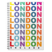 Carnet Affiche rétro Londres Angleterre (Devant)