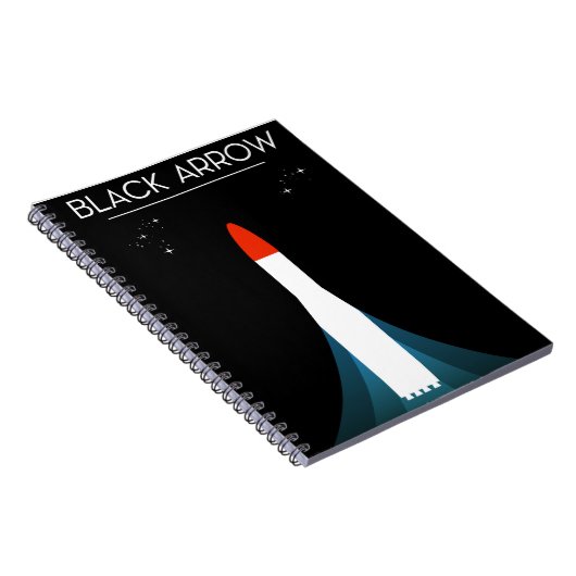 Carnet Affiche spatiale de la fusée britannique Black Arr (Côté Droit)