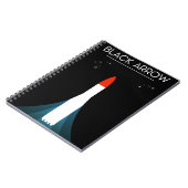 Carnet Affiche spatiale de la fusée britannique Black Arr (Côté gauche)