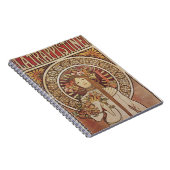 Carnet Affiche vintage Alfonse Mucha Trappistine Nouveau (Côté Droit)