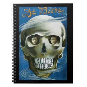 Carnet Affiche vintage de magie, De Biere le Mystérieux