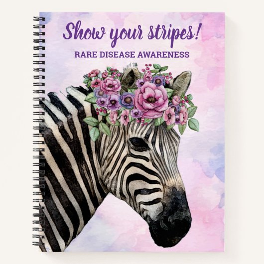 Carnet Afficher vos rayures Sensibilisation aux maladies  (Devant)