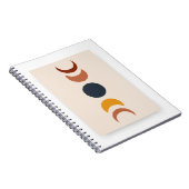 Carnet Affiches Abstraites de la lune Sun Boho (Côté Droit)