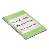 Carnet Affirmation d'âme d'esprit de corps (Côté Droit)