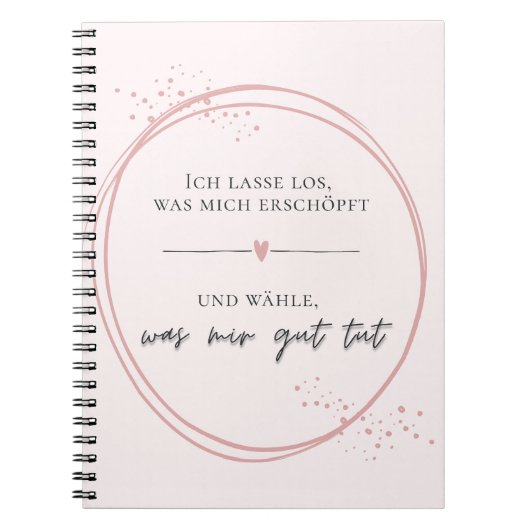 Carnet Affirmation douce de lâcher-prise (Devant)