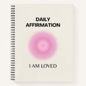 Carnet Affirmation quotidienne, Affirmation positive, Spi (Devant)