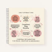 Carnet Affirmations bibliques quotidiennes Rappels Prière (Devant)