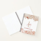 Carnet Affirmations d'aquarelle rose Bujo personnalisées (Intérieur)