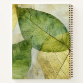 Carnet Affirmations Elegant Gold Green Feuilles 2025 (Dos)