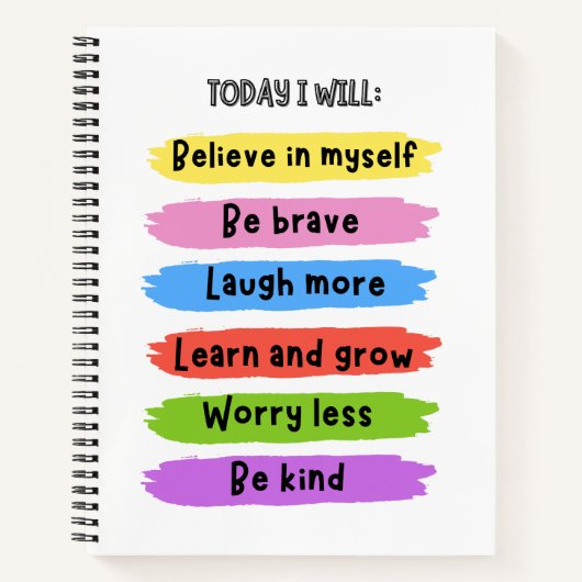 Carnet Affirmations Positives (Devant)