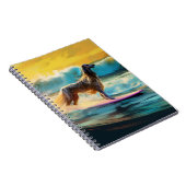 Carnet Afghan Hound Beach Surf Peinture (Côté Droit)