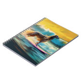 Carnet Afghan Hound Beach Surf Peinture (Côté gauche)