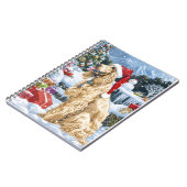 Carnet Afghan Hound Dog Winter Wonderland Noël Joie (Côté gauche)