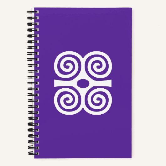 Carnet africain Adinkra (Recto)