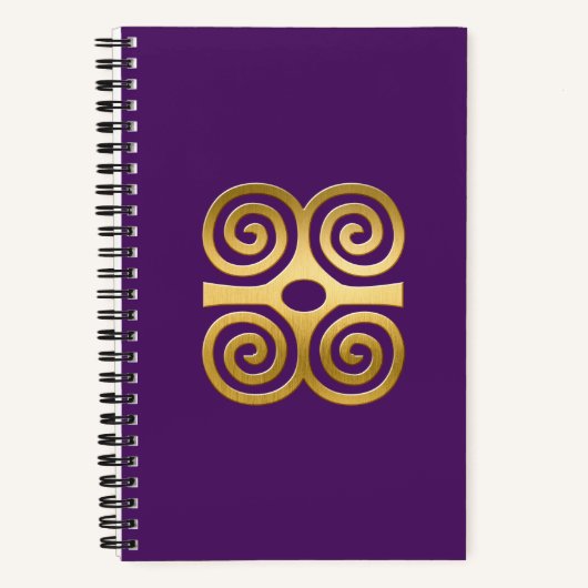 Carnet africain Adinkra (Recto)