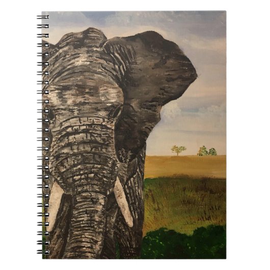 Carnet africain de peinture à l'éléphant (Devant)