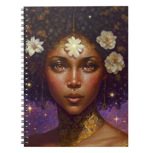 Carnet African American Black Goddess Queen Imaginaire Ar (Devant)