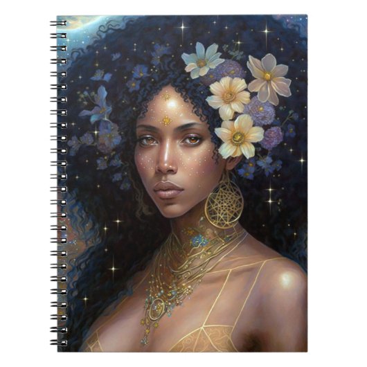 Carnet African American Black Goddess Queen Imaginaire Ar (Devant)