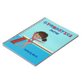 Carnet African American Gymnastique Girl Cute Custom (Côté gauche)