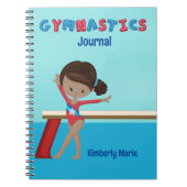 Carnet African American Gymnastique Girl Cute Custom (Devant)