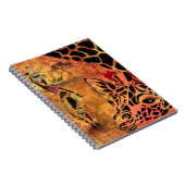 Carnet African Girl and Giraffe - Friends - Art Drawing - (Côté Droit)