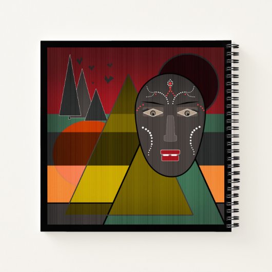 Carnet African mask (Dos)