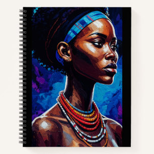 Carnet African Woman Portrait