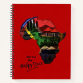 Carnet Afrique Vous êtes mon endroit heureux (Devant)