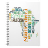 Carnet Afrique Word Art (Devant)