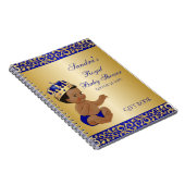 Carnet Afro-Américain Prince Royal Blue Gold Cadeau Guest (Côté Droit)