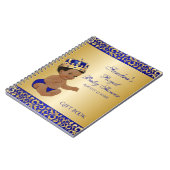 Carnet Afro-Américain Prince Royal Blue Gold Cadeau Guest (Côté gauche)