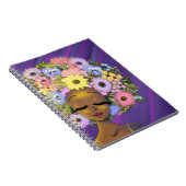 Carnet Afro-Américaine Flower Hair (Côté Droit)