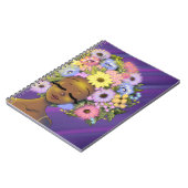 Carnet Afro-Américaine Flower Hair (Côté gauche)