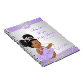 Carnet Afro-Américaine Princesse Lilac Silver Invité cade (Côté Droit)