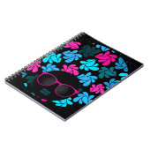 Carnet Afro Diva Turquoise & Rose Chaud (Côté gauche)