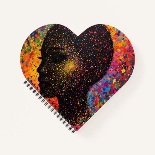 Carnet Afro Nebula Whisper – Célébration de l'Histoire de (Devant)