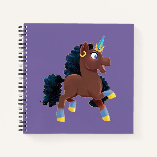 Carnet Afro Unicorn | La magie (Devant)