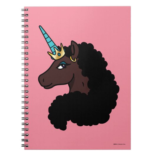Carnet Afro Unicorn | Magique (Devant)
