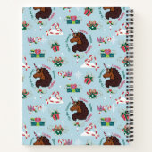 Carnet Afro Unicorn Motif de vacances (Dos)