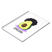 Carnet Afrocado Avocat Drôle Avec Afro Jeu de Mots  (Côté gauche)