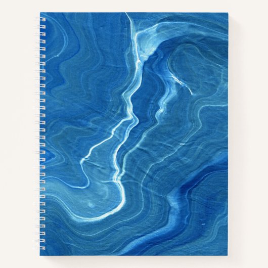 Carnet Agate de marbre bleu Résumé (Devant)
