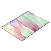 Carnet Agate de pastèque | Neo Mint Green et Cassis Pink (Côté gauche)