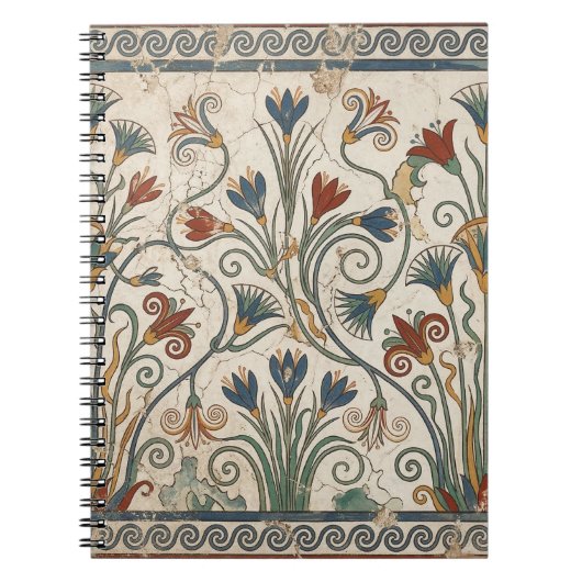 Carnet Âge de Bronze Fleurit : Botanique de la Fresque Mi (Devant)